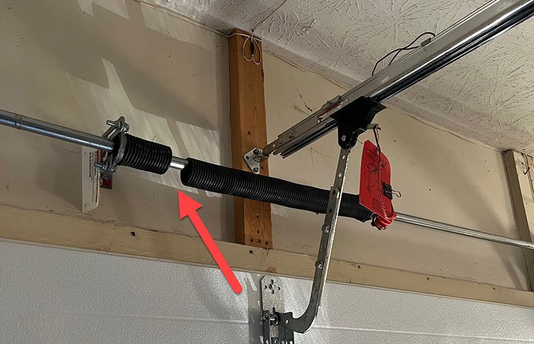 Garage door spring repair